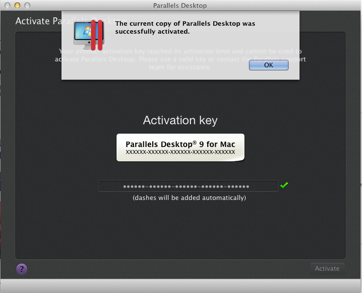 Parallel Desktop 8 Activation Key For Mac